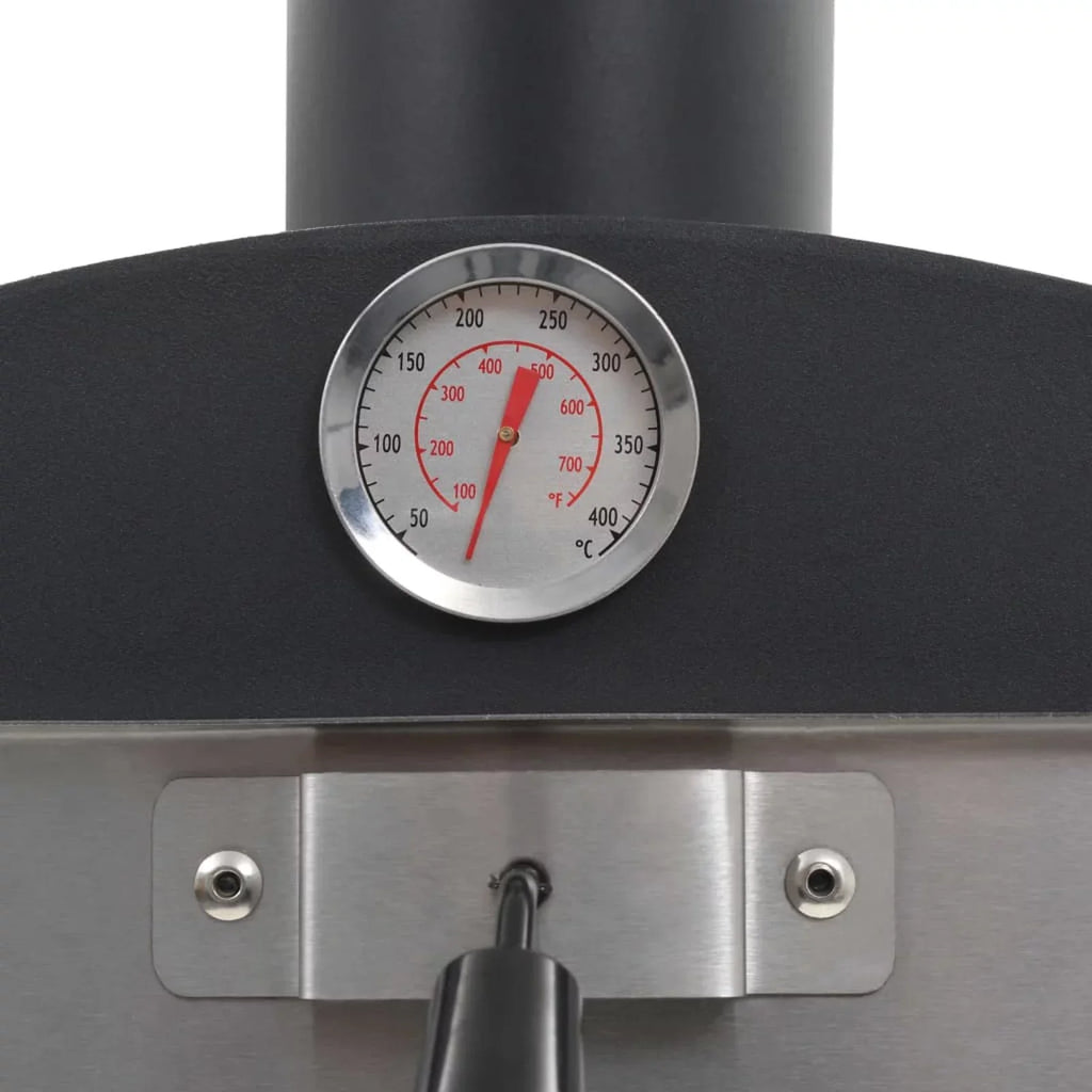 Sizeuzicca Charcoal Fired  Pizza Oven with Fireclay Sizetone