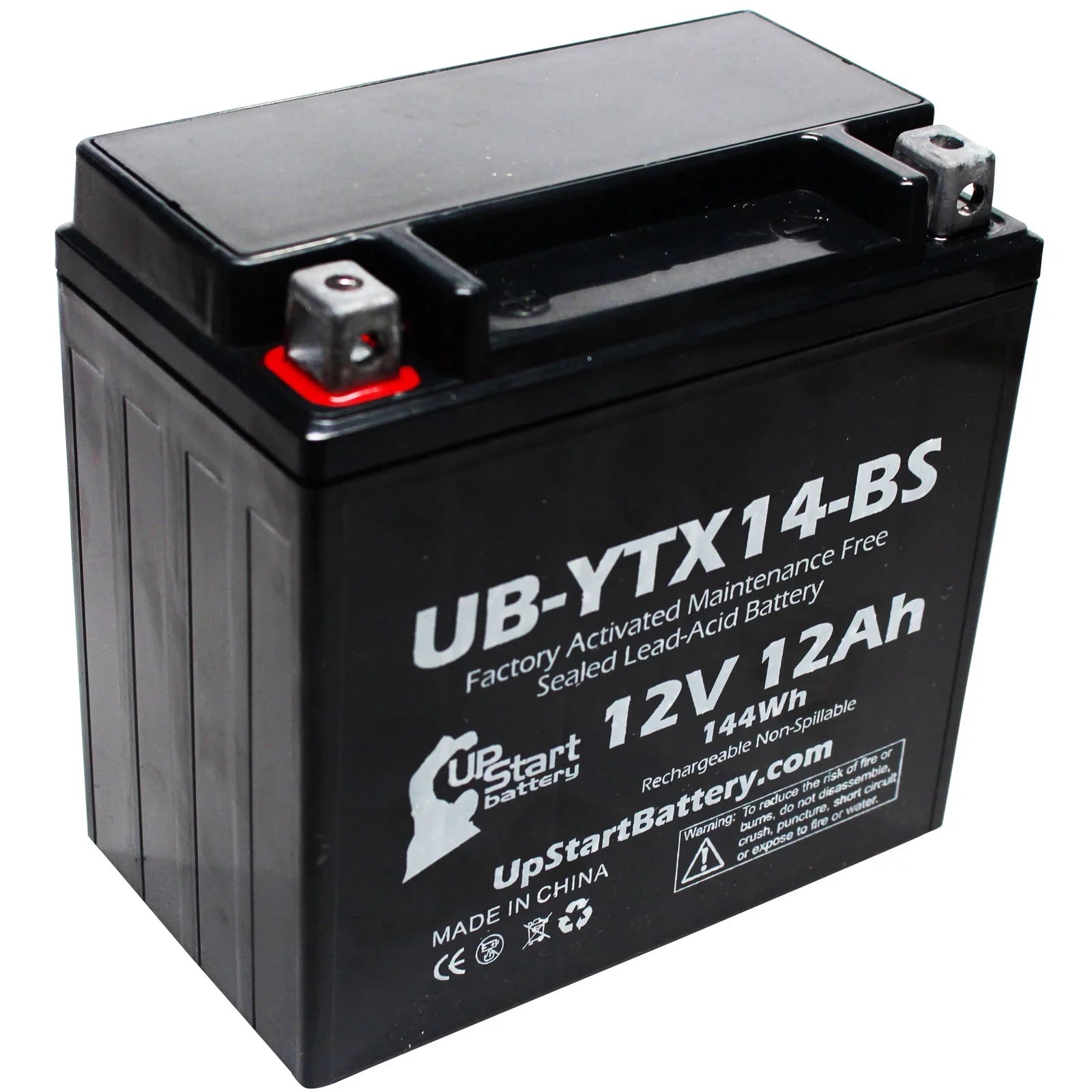 5-Pack UpSizetart Battery Replacement for 2011 BMW F800SizeT, GSize 800 CC Factory Activated, Maintenance Free, Motorcycle Battery - 12V, 12AH, UB-YTX14-BSize