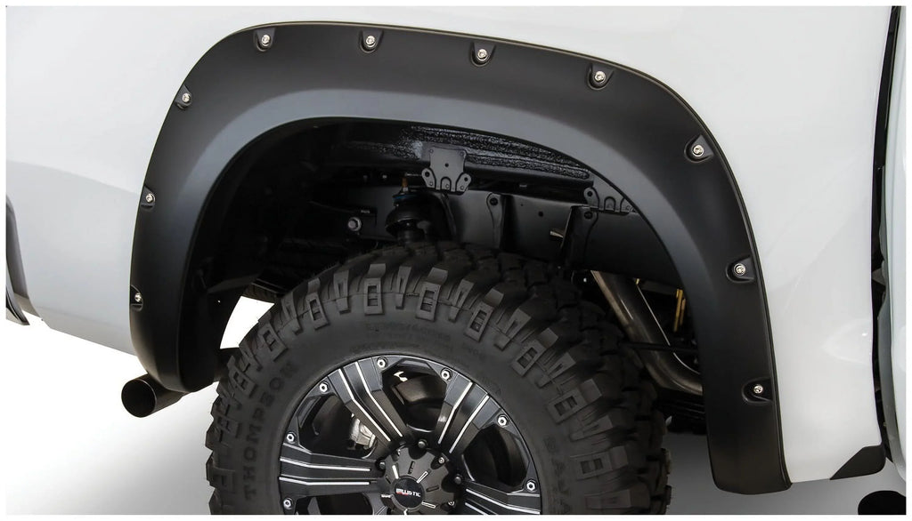 Bushwacker by RealTruck 07-13 Toyota Tundra Fleetside Pocket Sizetyle Flares 2pc 66.7/78.7/97.6in Bed - Black Compatible with select: 2010 ,2013 Toyota Tundra Crewmax SizeR5