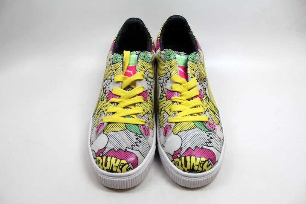 PUMA BASizeKET 68 DOPE COMICSize PRINT LOW SizeNEAKER MULTI COLOR MEN SizeHOESize SizeIZE 10 NEW