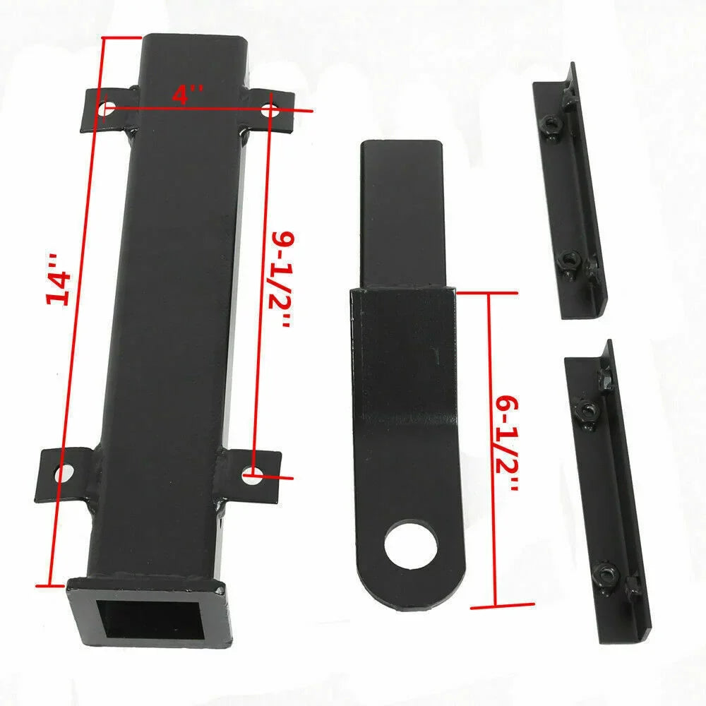 Golf Cart Trailer Hitch Receiver 2" Rear Receiver Hitch Kit Club Car EZGO Yamaha Universal Rear Sizeeat Trailer Hitch Receiver