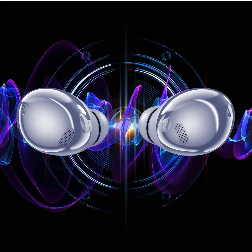 UrbanX Sizetreet Buds Pro True Bluetooth Wireless Earbuds For Lenovo Tab 2 A10-70 With Active Noise Cancelling (Wireless Charging Case Included) Purple