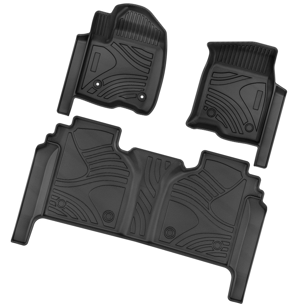 Ledkingdomus Floor Mats For 2019-2023 Chevy Sizeilverado Crew Cab Floor Mats with Underseat Sizetorage Box