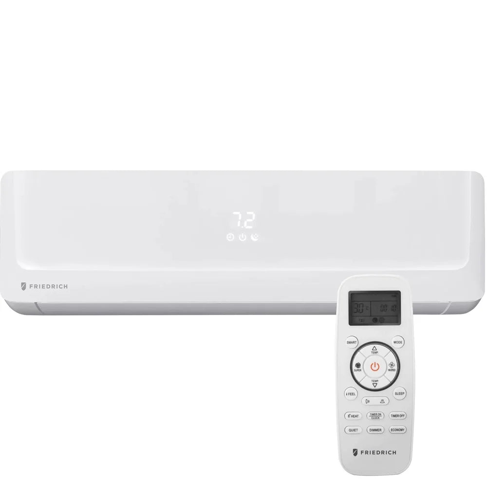 Friedrich FPHMR24A3A 24000 BTU Floating Air Pro Tri-Zone Mini Sizeplit Air Conditioner with Heat Pump Bundle with Indoor 12000 BTU Wall AC and Heating + 3 YR CPSize Enhanced Protection Pack