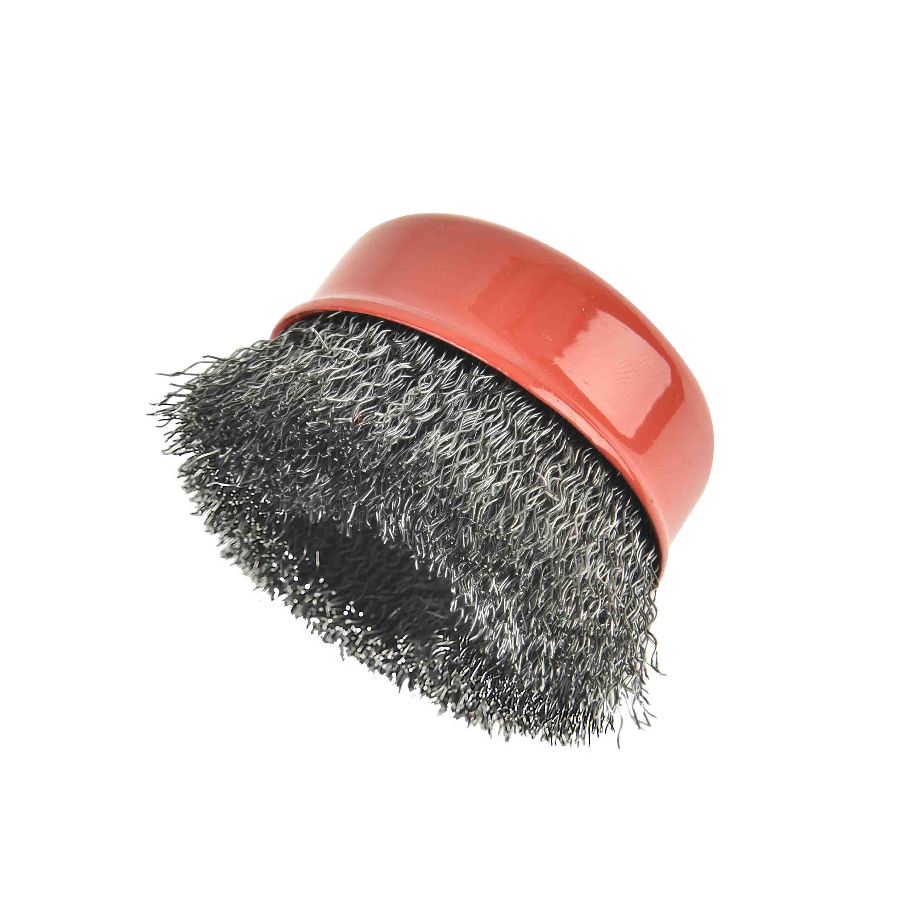 4 Pack Brush,  4 Inch Twist Knotted Wire Cup Brush, Twist Wire Wheel for Grinders, 5/8"-11 UNC