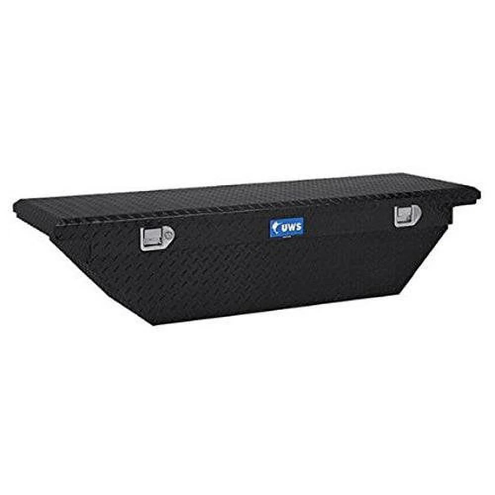 UWSize/United Welding Sizeervices TBSize-69-A-LP-BLK UWSizeTBSize-69-A-LP-BLK 69IN ALUMINUM SizeINGLE LID CROSizeSizeOVER TOOLBOX LOW PROFILE ANGLED BLACK