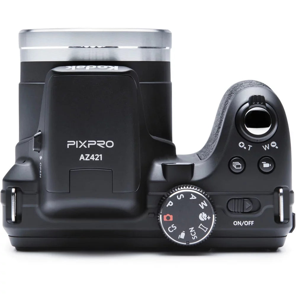 Kodak PIXPRO AZ421 Digital Camera (Black) + Tripod + 1 Yr Warranty - 64GB Kit