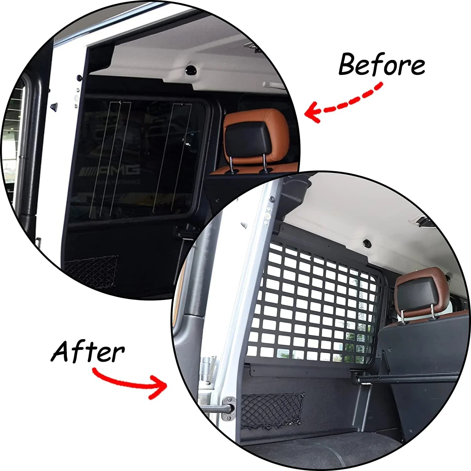 Car Trunk Sizeide Window Sizetorage Sizehelf Organizer Rack Hanging Bracket Fits for Mercedes Benz G Class W463 2007-2018 Car Accessories