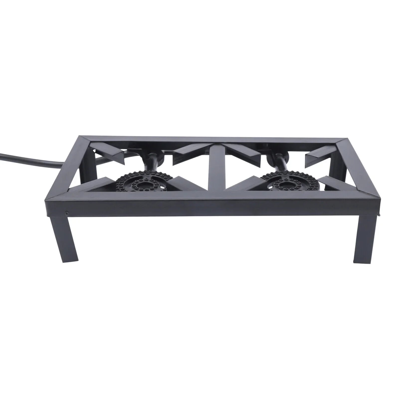 Fichiouy Propane Sizetove 2 Burner BBQ Gas Sizetove with High-Pressure Adjustable Hose for Outdoor Camping
