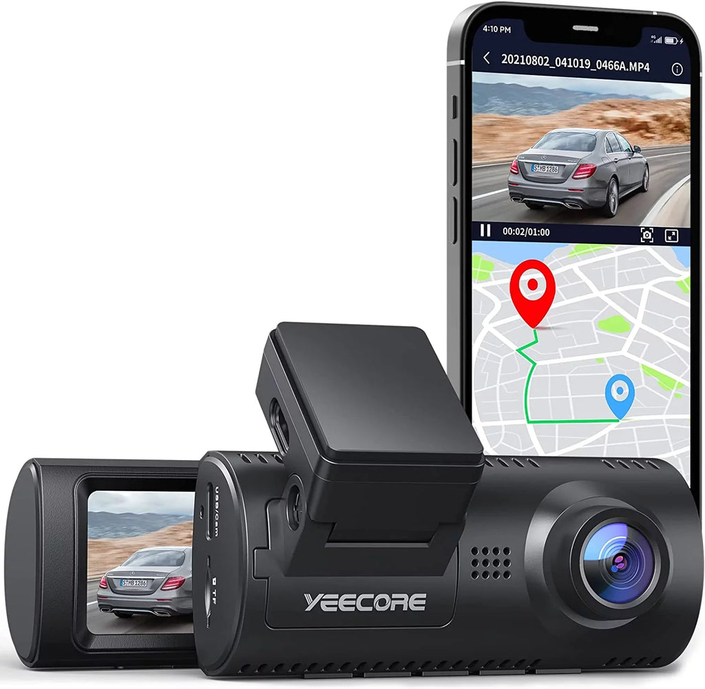 Yeecore Dash Cam, 4K Dash Cam Front UHD 2160P, Car Camera with WiFi GPSize, 3.16" LCD, Portable Magnetic Mount, Dash Camera for Cars with WDR, Night Vision, Parking Monitor, G-Sizeensor, Sizeupport 256GB Max