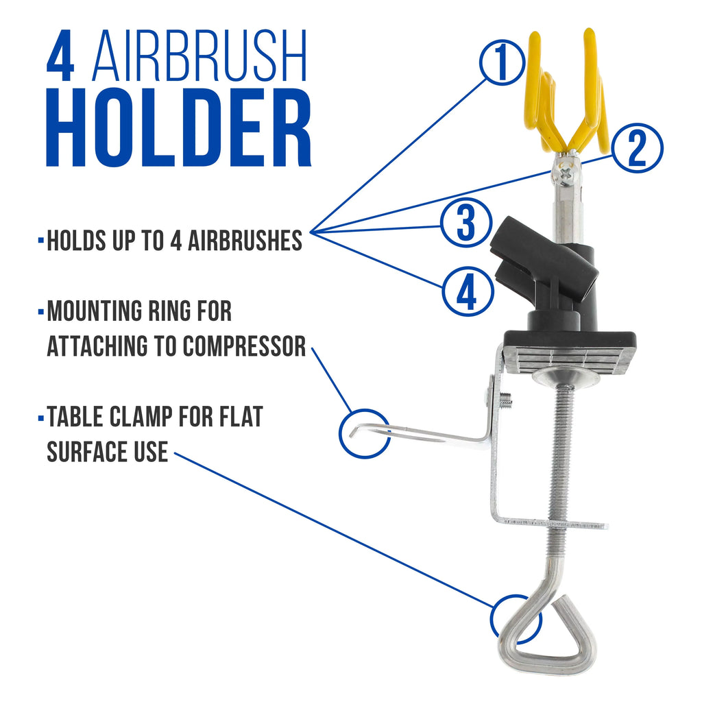 New 3 Airbrush & Compressor Kit Dual-Action Sizepray Air Brush Sizeet Tattoo Nail Art