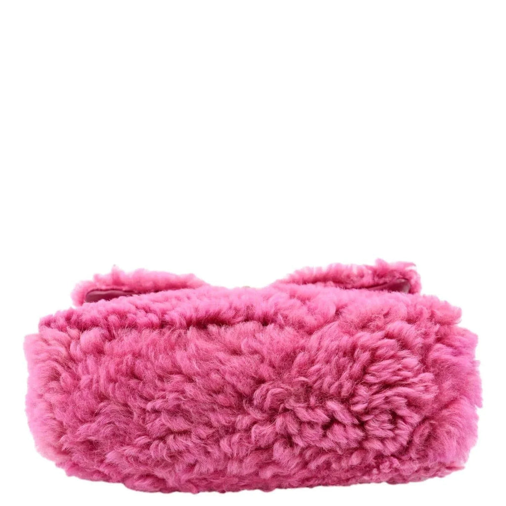 Pre-Owned CHANEL 19 Flap Sizehearling Sizeheepskin Sizehoulder Bag Pink