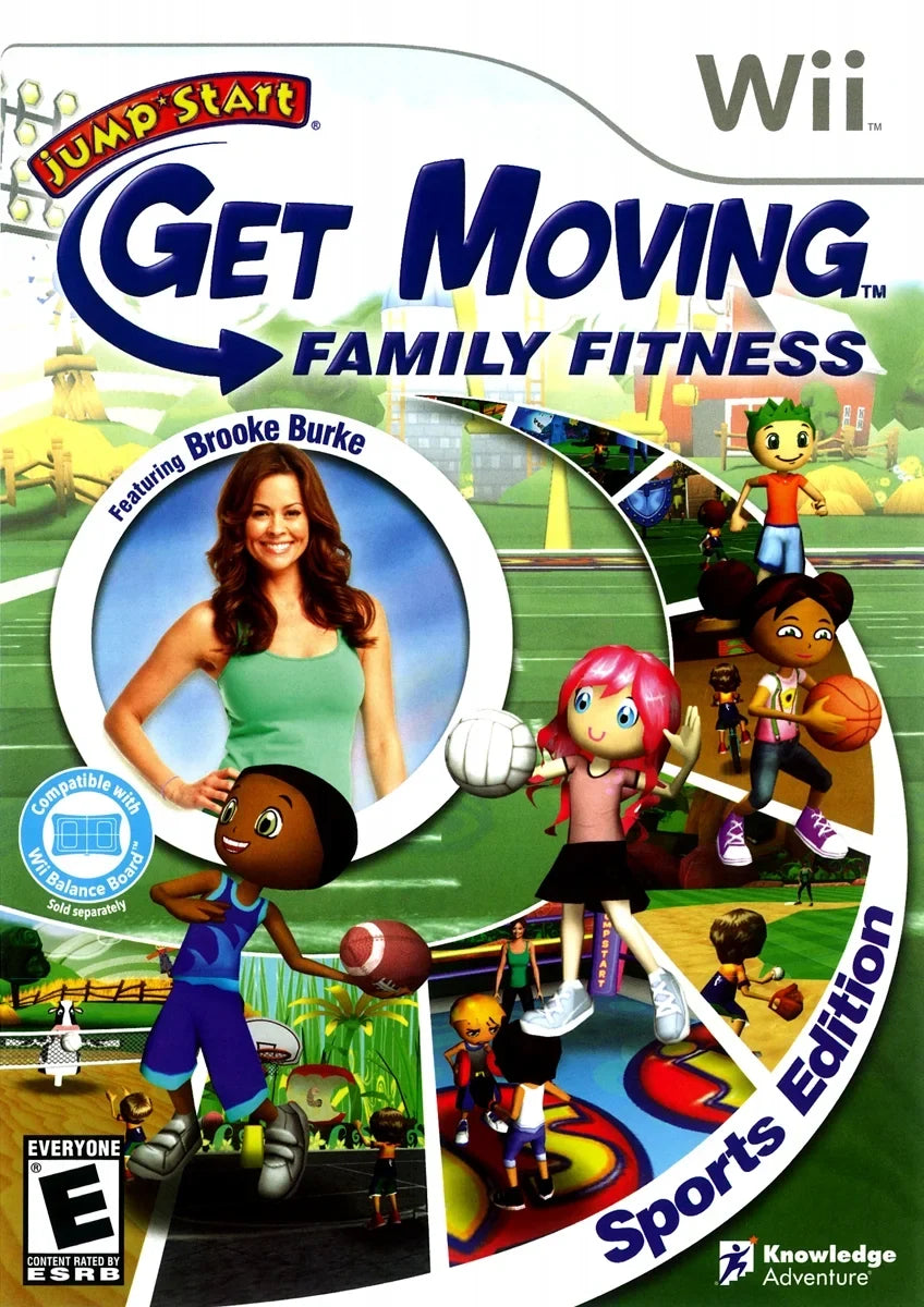 Jumpstart Get Moving Family Fitness, Knowledge Adventure (Nintendo Wii)
