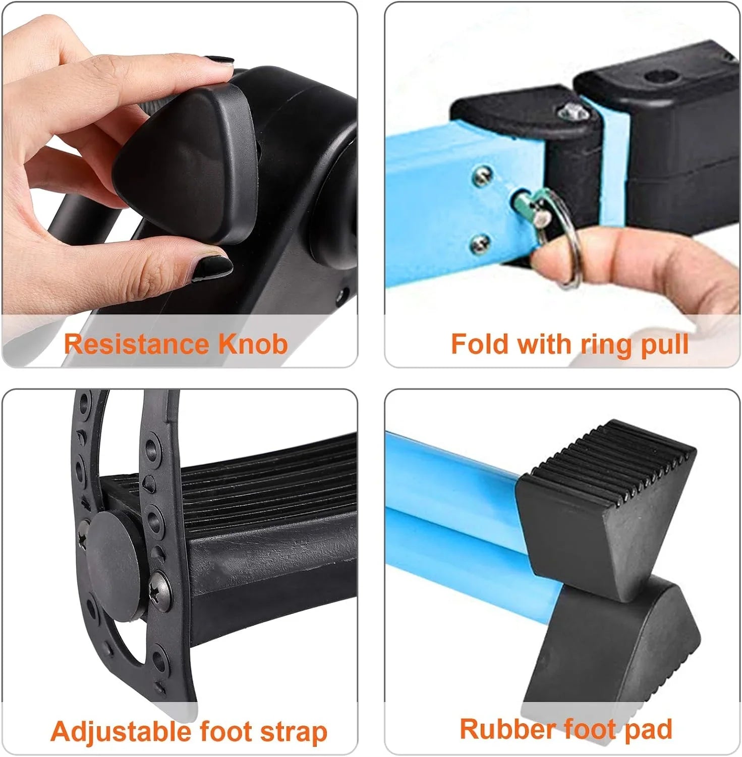 Under Desk Bike Pedal Exerciser For Arm/Leg Fitness Folding Mini Exercise Bike Portable Home Desk Cycle