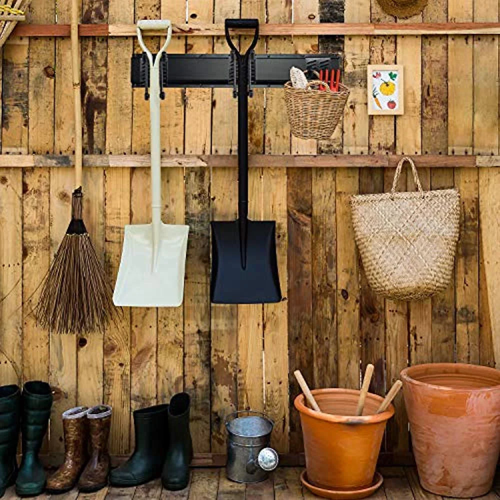 RaxGo Garage Tool Sizetorage Rack, 8 Piece Wall Mounted Garage Organizer