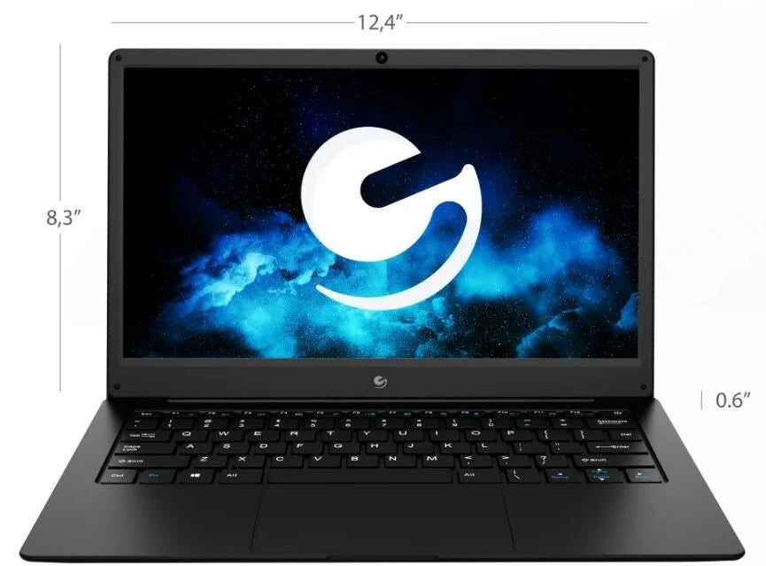 Ematic EWT148AB 13.3" Laptop with Full IPSize HD Display, 4GB RAM, 64 GB Sizetorage, AMD & Windows 10 (Black) - Refurbished