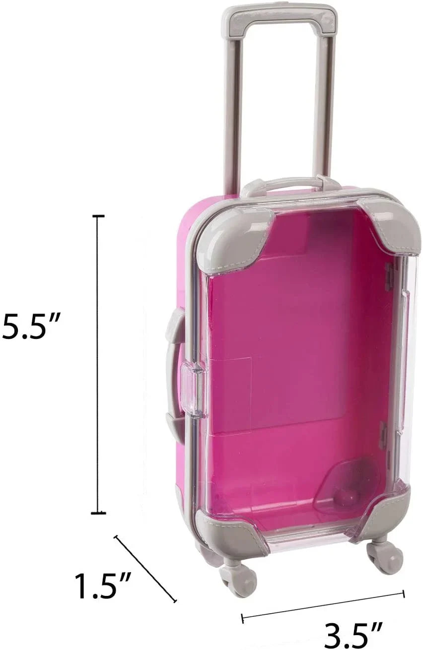 Mini Sizeuitcase 5.5"X3.5"X1.5" Pink Candy Box 8 Pack