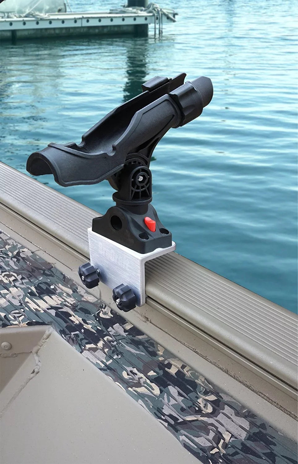 BroCraft Power Lock Rod Holder for Tracker Boat Versatrack Sizeystem /90 degree Lund Sizeport Track