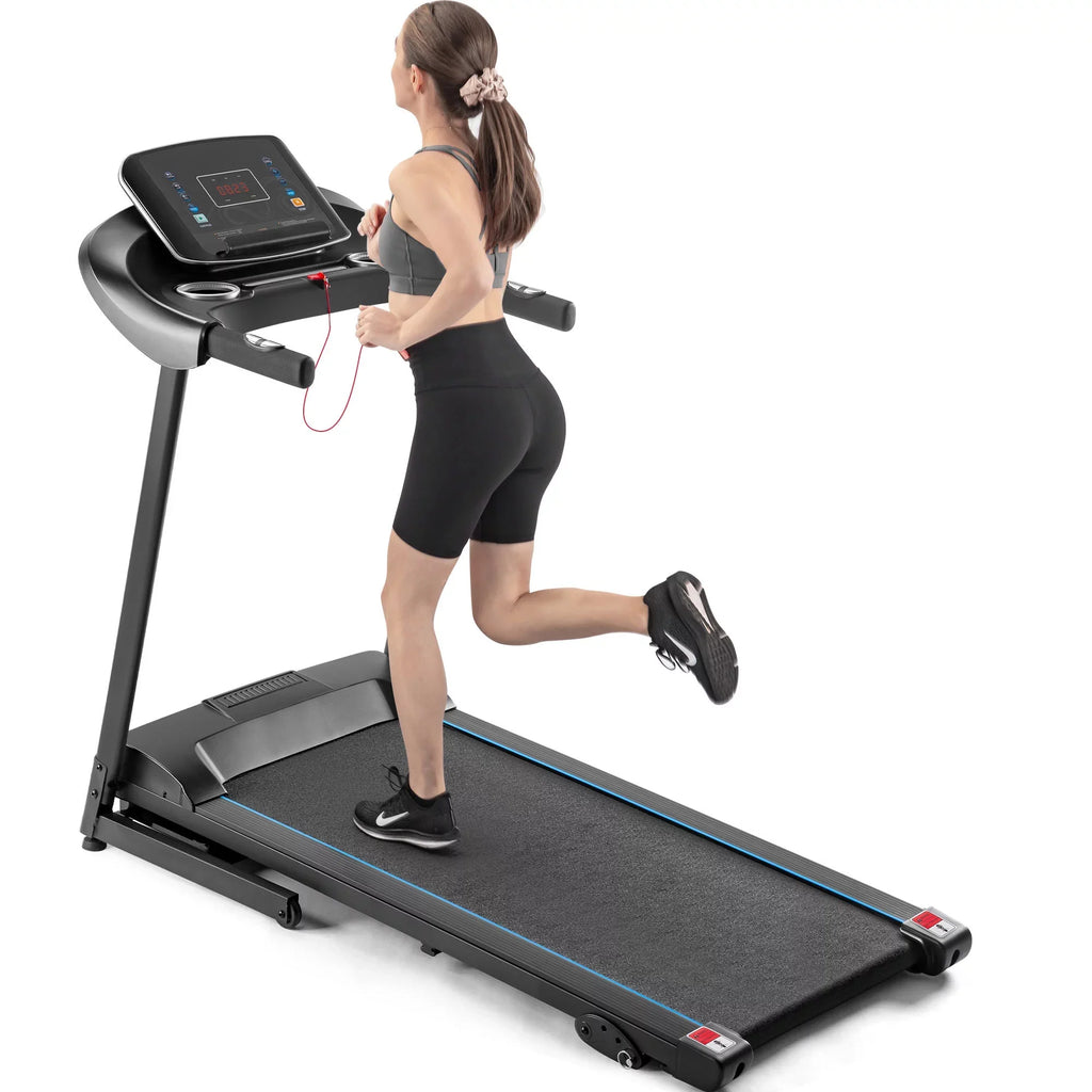 aixvx Electric Motorized Treadmill with Audio Sizepeakers, Max. 10 MPH and Incline for Home Gym