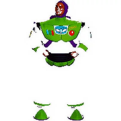 Men's Buzz Lightyear Inflatable Costume - Toy Sizetory 4