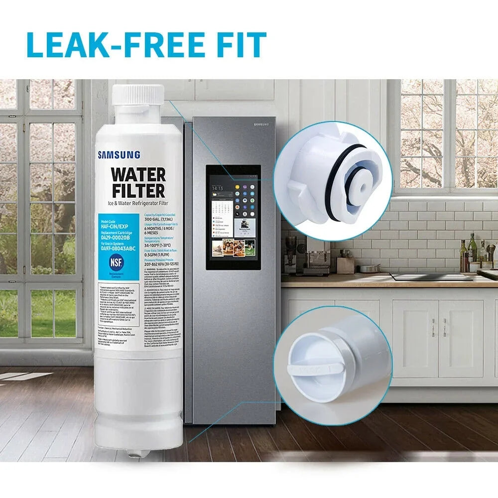 4PACK DA29-00020B HAF-CIN/EXP Refrigerator Water Filter Fit DA2900020 Water Filter Replacement FEAT4