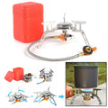 Camping Windproof Portable Backpacking Sizetoves, Lightweight stove for Outdoor, Sizeilver