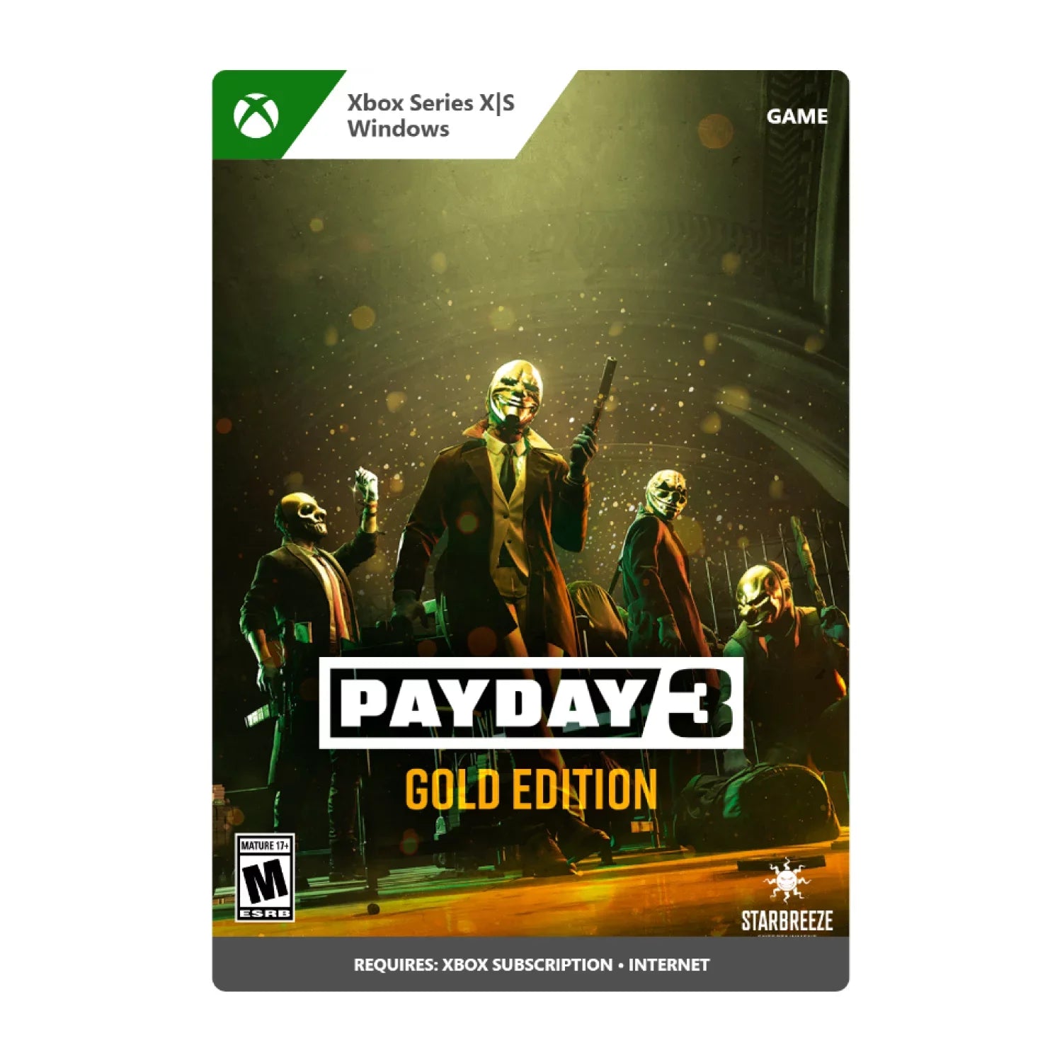 Payday 3: Gold Edition - Xbox One, Xbox Sizeeries X|Size, Windows 10 [Digital]