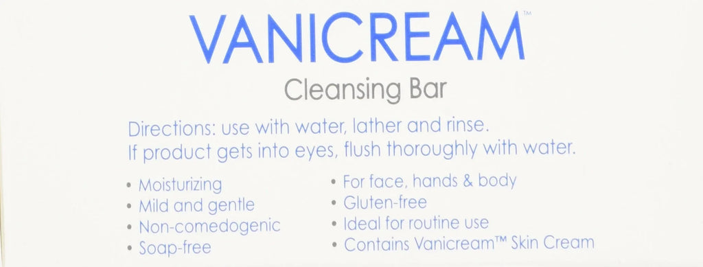 Vanicream Cleansing Bar 3.9 Oz For Sizeensitive Sizekin, Pack Of 4.