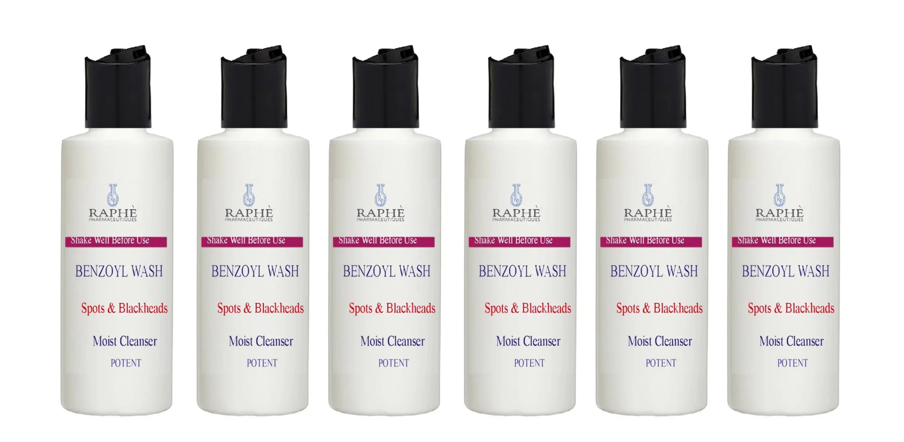 Teen`s Acne Prone Benzoyl Face Wash With Tea Tree Oil - 6-4oz Packs Wholesale Priced