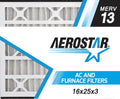 16x25x3 Trion Air Bear Replacement Furnace Air Filters by Aerostar - Merv 13, Box of 3