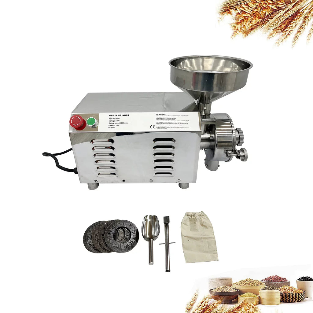 INTSizeUPERMAI Electric Mini Flour Mill Grain Sizepices Grinding Machine
