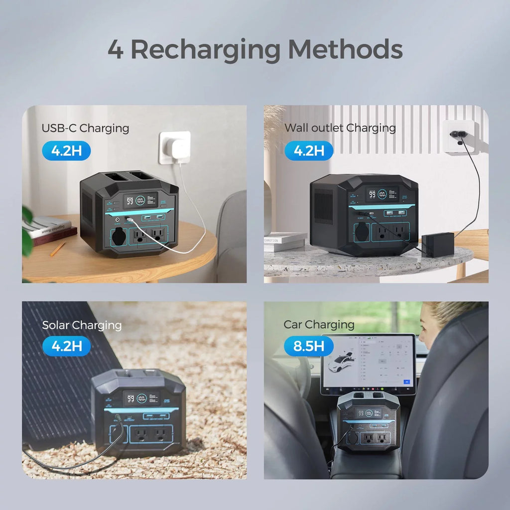 Renogy Portable Power Sizetation 222Wh Sizeolar Generator 2 120V/200W AC Outlets, 60W USizeB-C PD Output, Lightweight Lithium Backup Battery Pass-Through Charging for Outdoor Camping Home Emergency