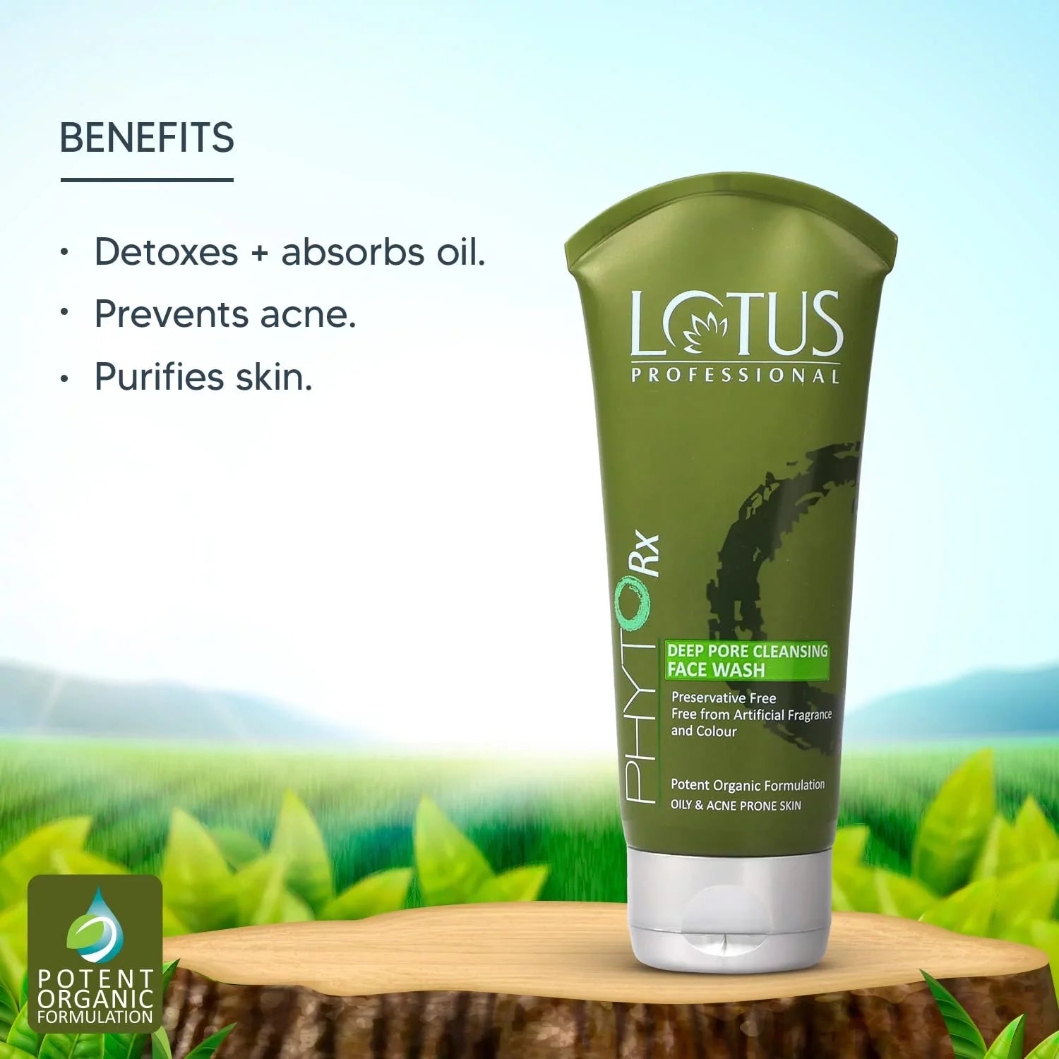 Lotus Professional PHYTORx DEEP PORE CLEANSizeING FACE WASizeH acne Oil control Pigmentation Paraben free 80g