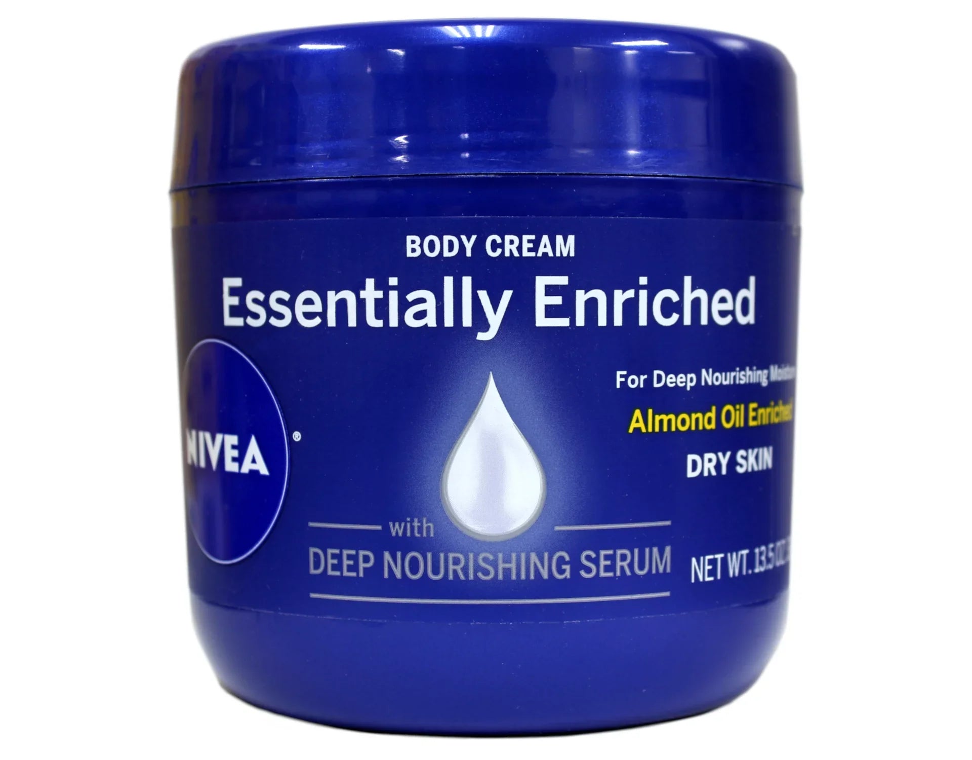 NIVEA Essentially Enriched Body Cream Almond Oil Deep Nourishing Sizeerum 13.5 oz Pack of 6