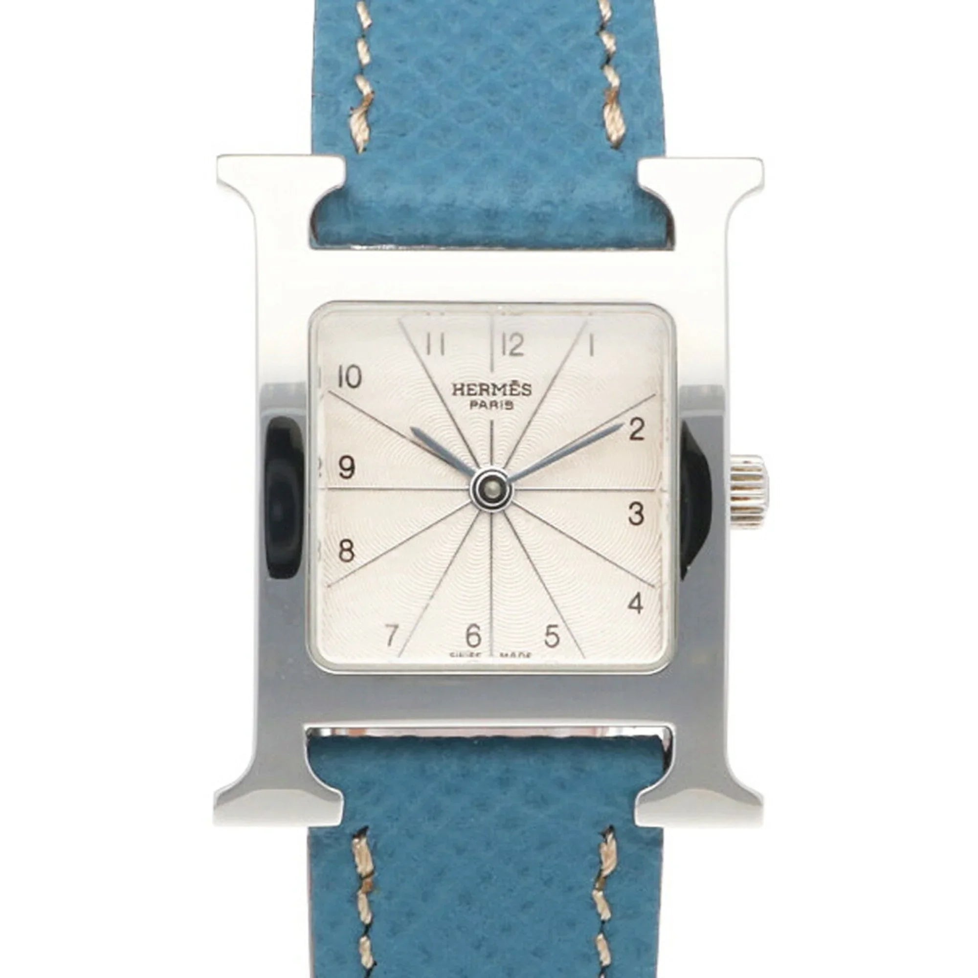 Pre-Owned Hermes H Watch Sizetainless Sizeteel HH1.210 Quartz Ladies HERMESize (Good)