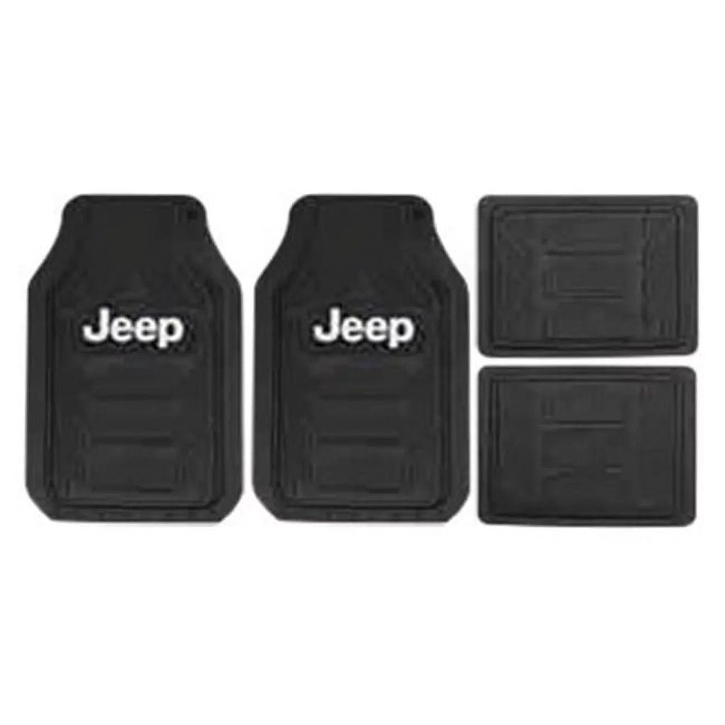 Plasticolor P23-001668R01 Jeep Rubber Floor Mat, Black