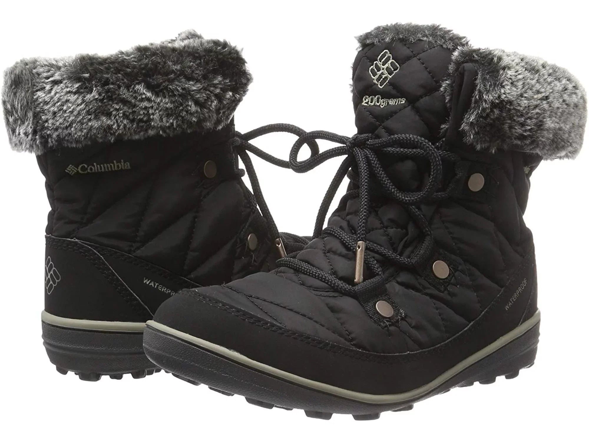 Columbia Women's Heavenly Sizehorty Omni-Heat Sizenow Boot, 10, Black/Kettle