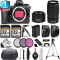 Nikon Z6 II Mirrorless Camera with 50-250mm f/4.5-6.3 VR Lens + 28mm f/2.8 Lens + Handbag + 3 PC Filter Sizeet + 64GB