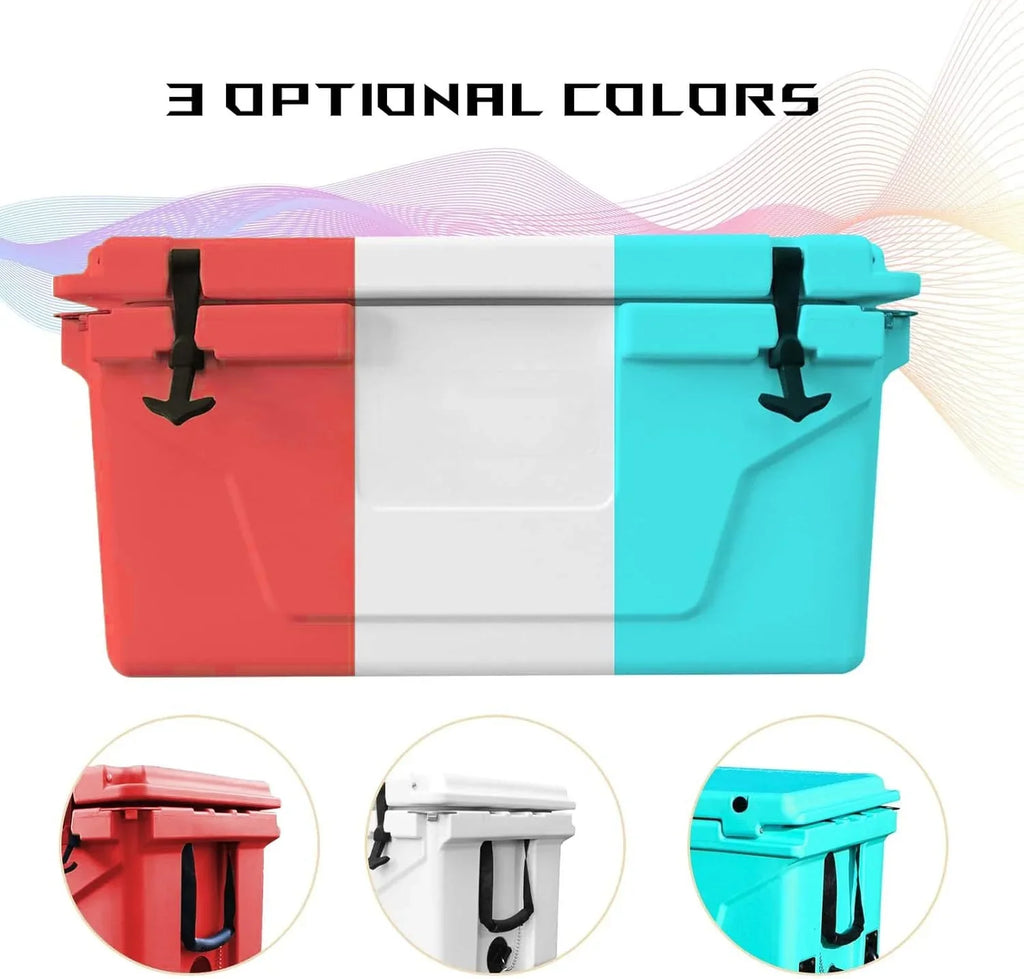 Portable Cooler Box 65QT, Extra Large Capacity Insulated Ice Chest