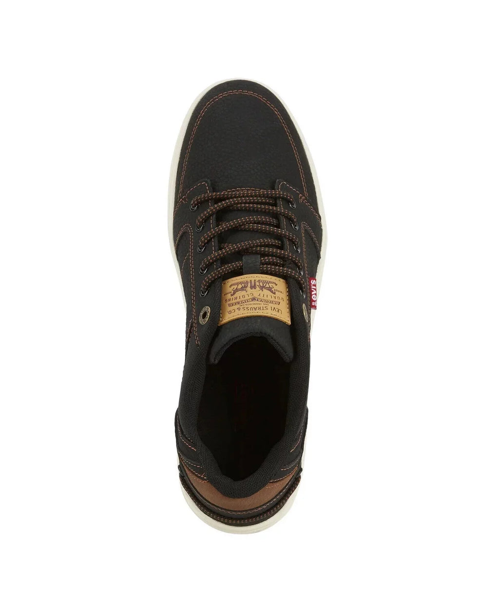 LEVISize HARBOR WAX LOW TRAINERSize SizePORTSize SizeNEAKERSize MEN SizeHOESize BLACK/TAN SizeIZE 9.5 NEW