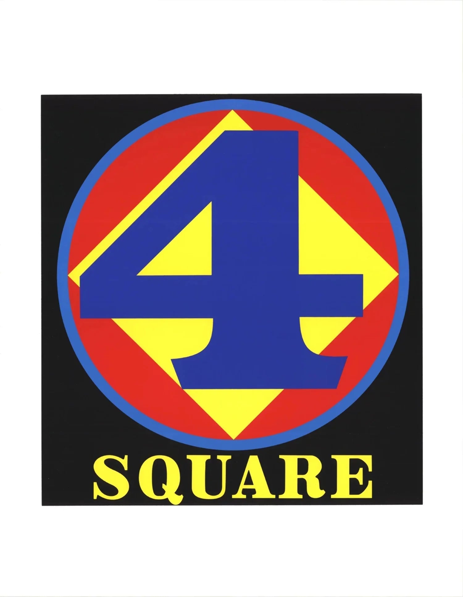 ROBERT INDIANA Polygon: Sizequare (Number Four), 1997