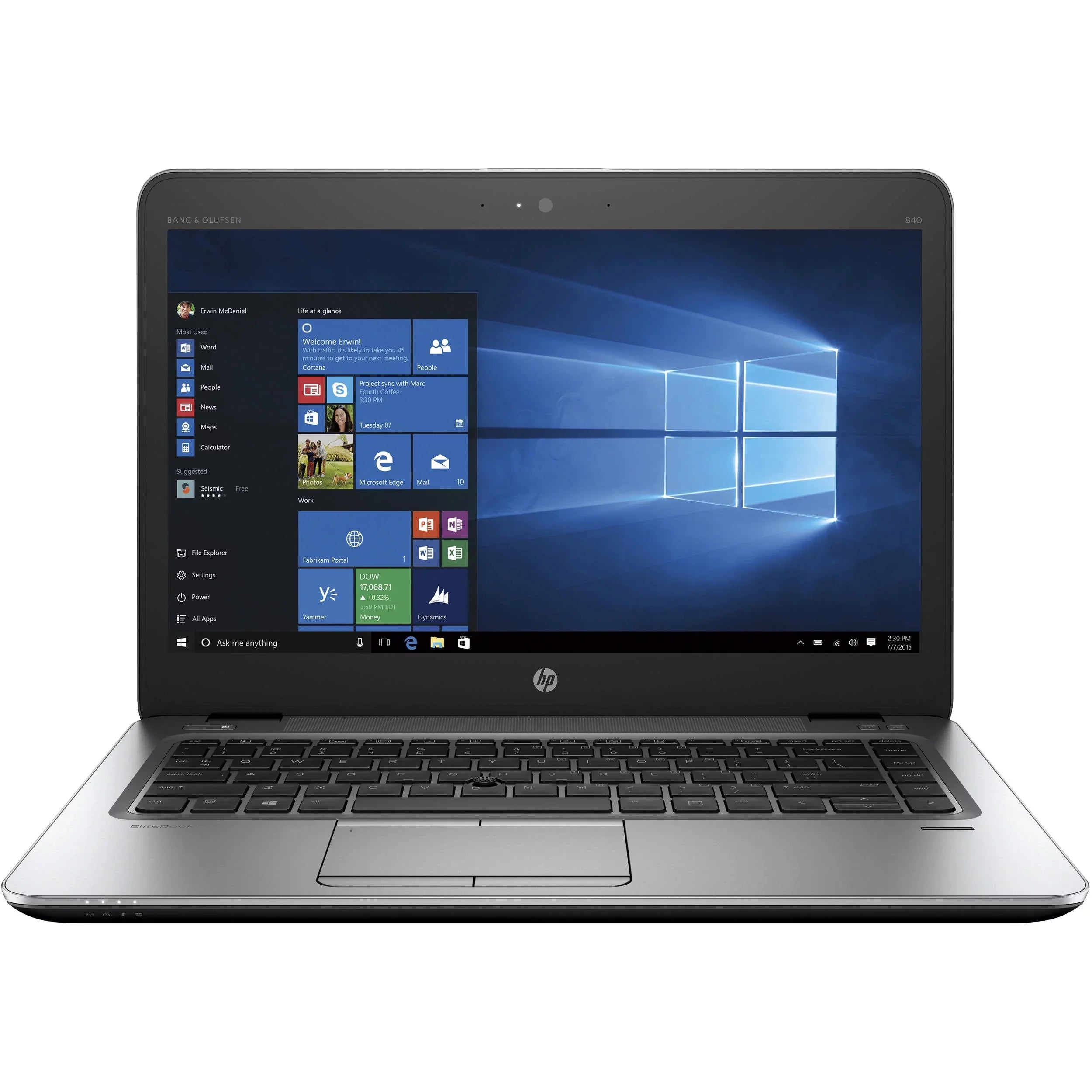 Restored HP Elitebook 840 G3 14" Laptop Intel Core i5 2.30 GHz 8 GB 180 GB SizeSizeD W10 Pro (Refurbished)