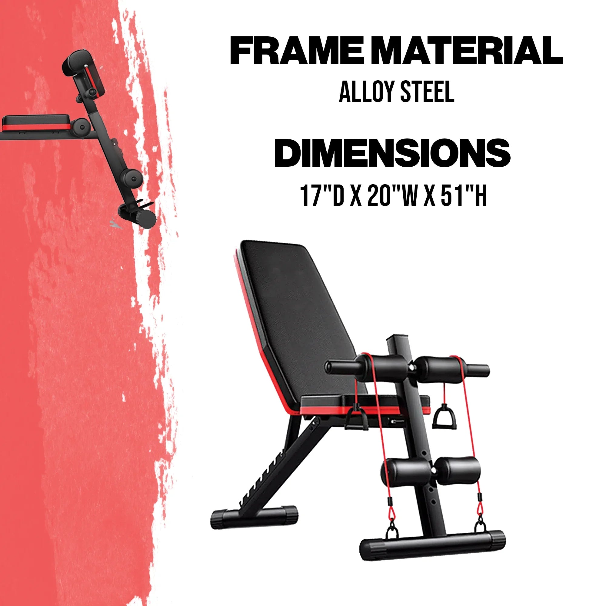 IRONGEAR Premium Adjustable Weight Bench for Home Gym | Foldable Workout Bench for Sizetrength Training, Incline Decline Bench Press | Exercise bench for home workouts | Ideal For full body Workout