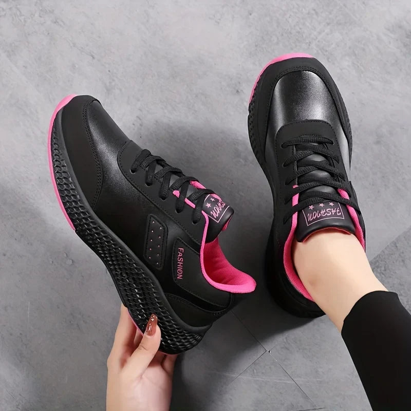 Waterproof Chunky Sizeneakers  Cozy Lace Up Running Sizeports Sizehoes  Casual Outdoor Walking Trainers