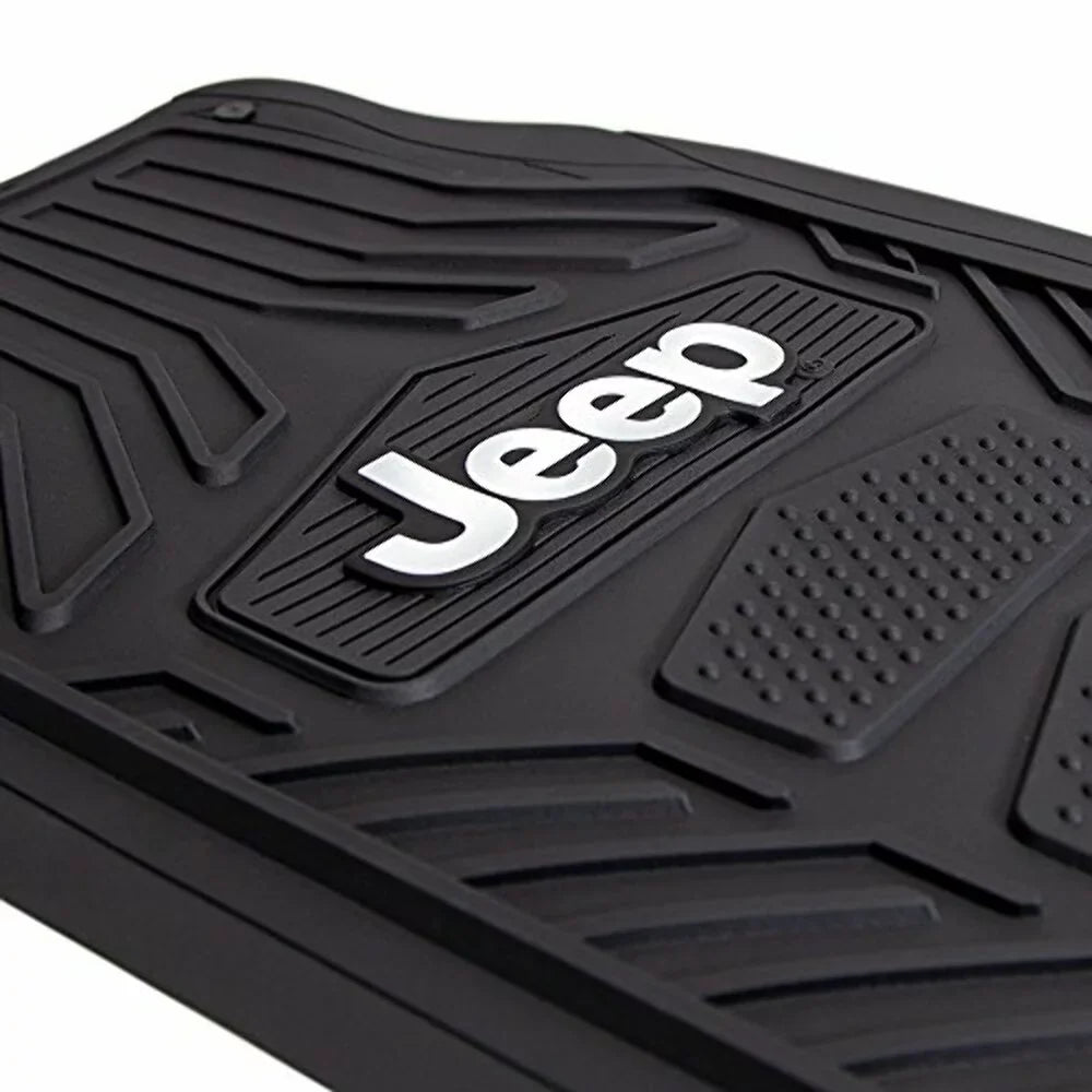 Plasticolor P23-001668R01 Jeep Rubber Floor Mat, Black
