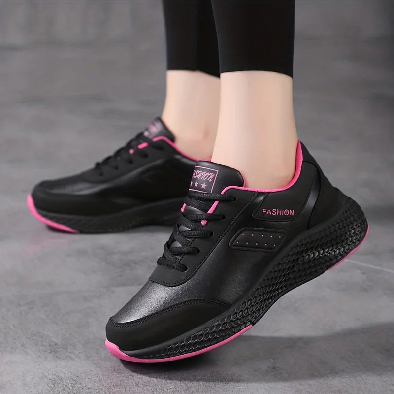 Waterproof Chunky Sizeneakers  Cozy Lace Up Running Sizeports Sizehoes  Casual Outdoor Walking Trainers