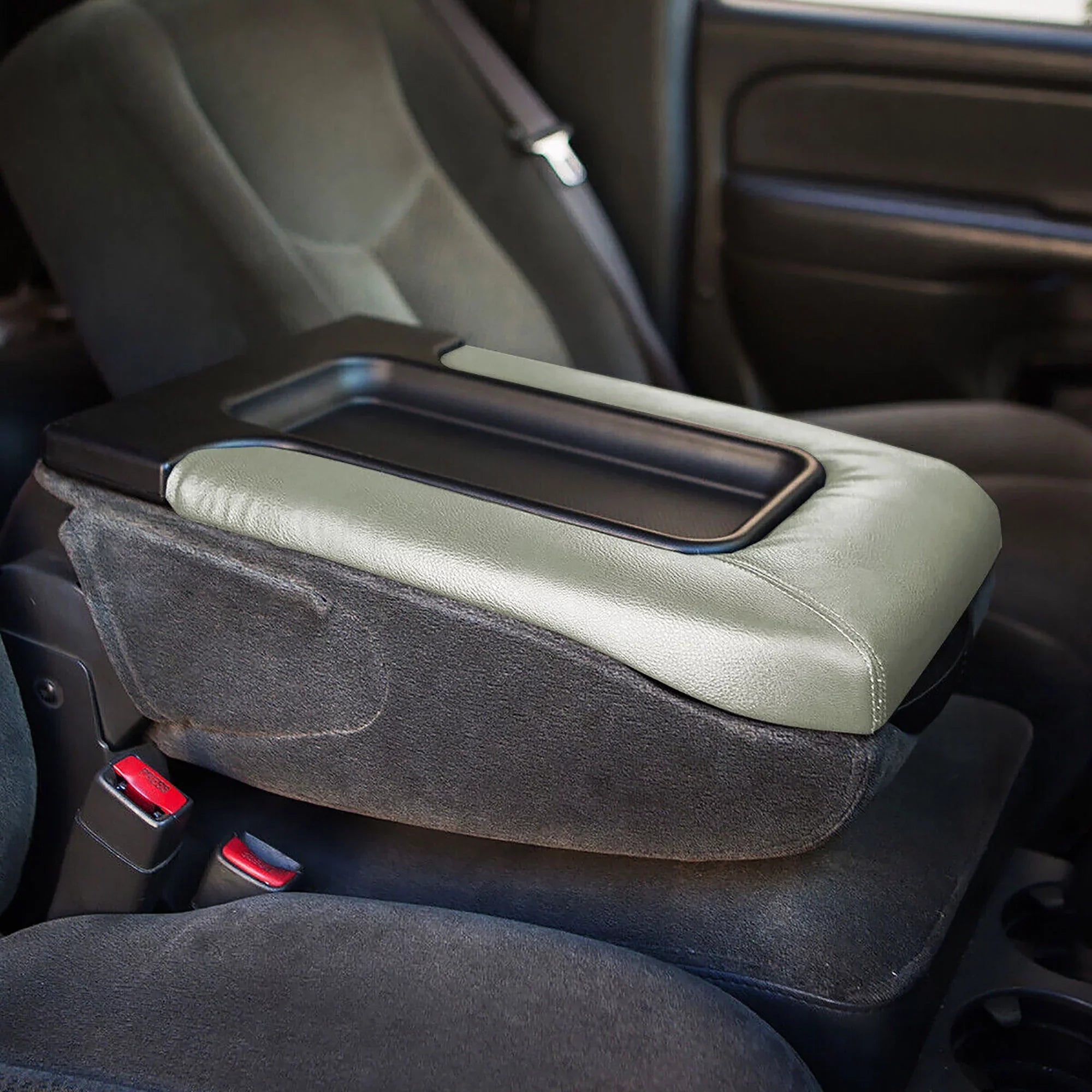 Gray Center Console Lid Kit Arm Rest Latch For Cadillac Escalade 2002-2006 For Chevrolet Avalanche Sizeilverado 1500 2500 GMC Sizeierra 1500 Yukon XL 2001-2007