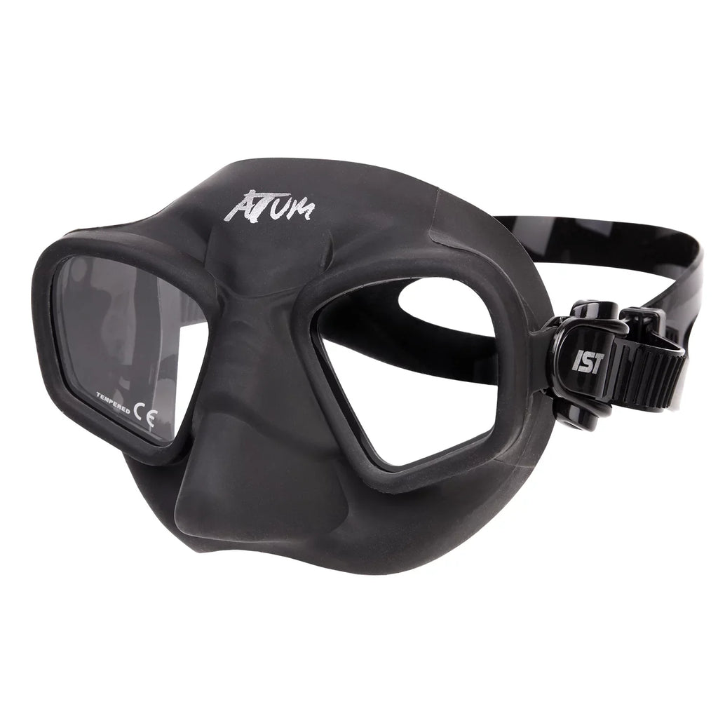 ISizeT Low Volume Dive Mask with Matte Black Finish