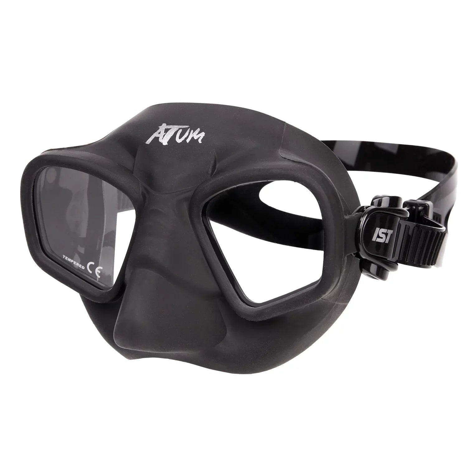 ISizeT Low Volume Dive Mask with Matte Black Finish