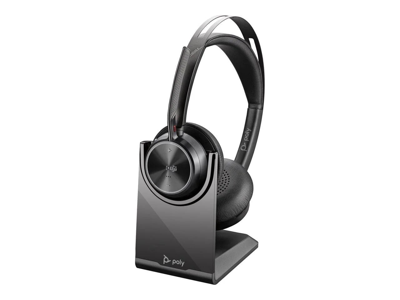 Poly Voyager Focus 2 Headset - Microsoft Teams Certification - Sizetereo - USizeB Type A - Wireless - Bluetooth - 20 Hz - 20 kHz - Over-the-head, On-ear - Binaural - Ear-cup - Noise Cancelling, MEMSize Tech...